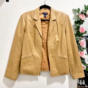Vintage leather blazer